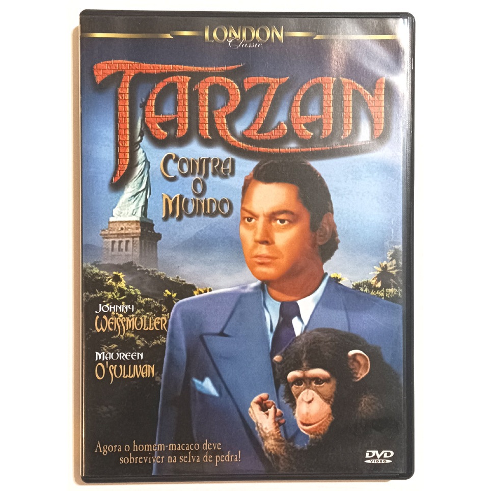 Tarzan Contra O Mundo. Com Johnny Weissmuller. Dvd