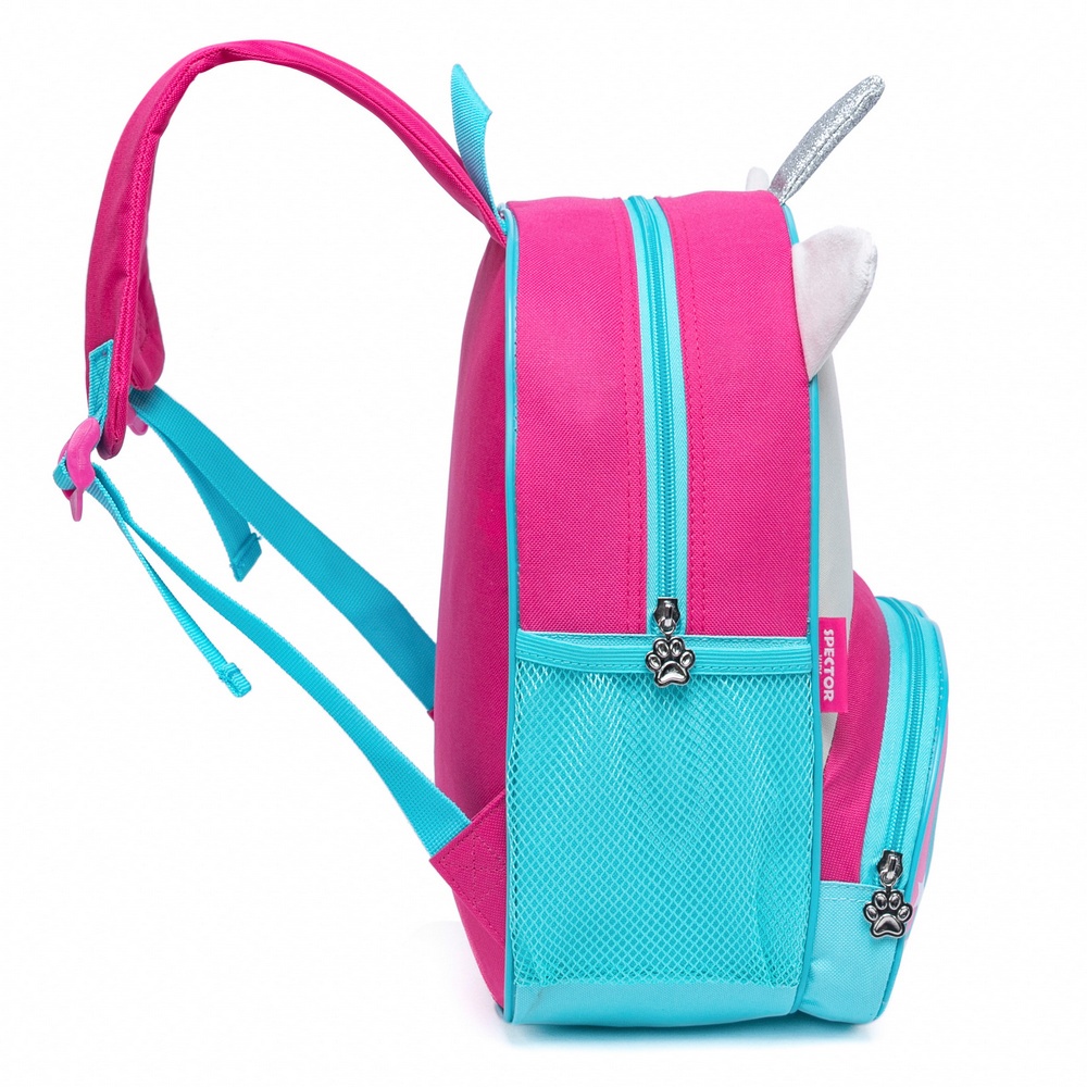 Detalhes do Kit Mochila Lancheira Unicornio Arco Iris Pré-Escola Creche Alça Costas Mao Resistente