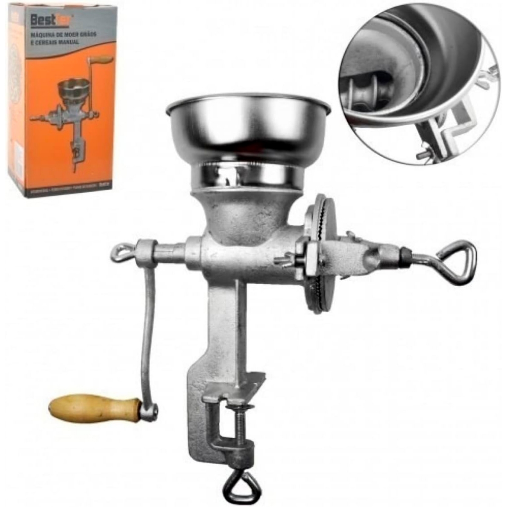Moedor de Grãos E Cereais 700ml 37cm Bestfer em Oferta na Shopee