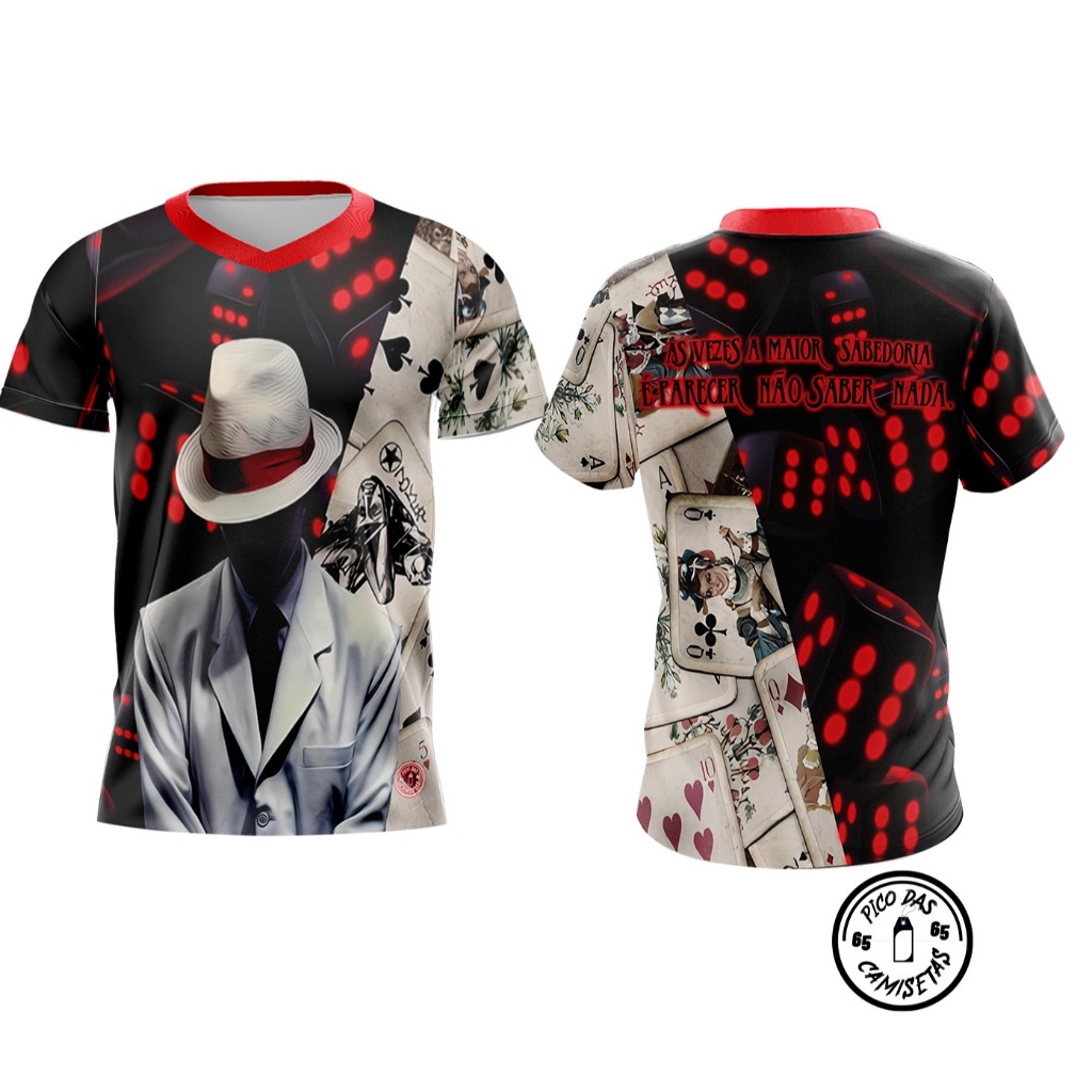 CAMISETA ZÉ PILINTRA MEIO A MEIO Cod.232