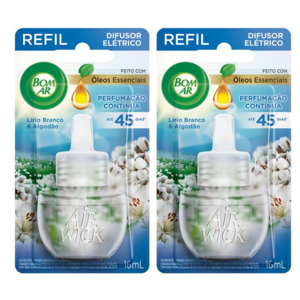 KIT 2 REFIL de Difusor Bom Ar Escolha as Fragrâncias 16ml cada em Oferta na Shopee