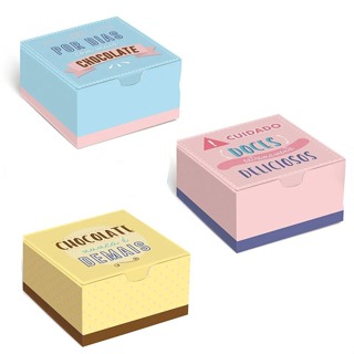 CAIXA PARA 6 BRIGADEIROS CHOCOLATRA SORTIDO CROMUS PCT/10UN em Oferta na Shopee