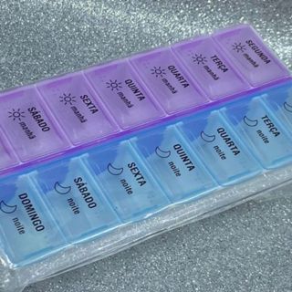 Organizador De Comprimido 14 Dias Caixinha De Remédios Manhã E Noite em Oferta na Shopee