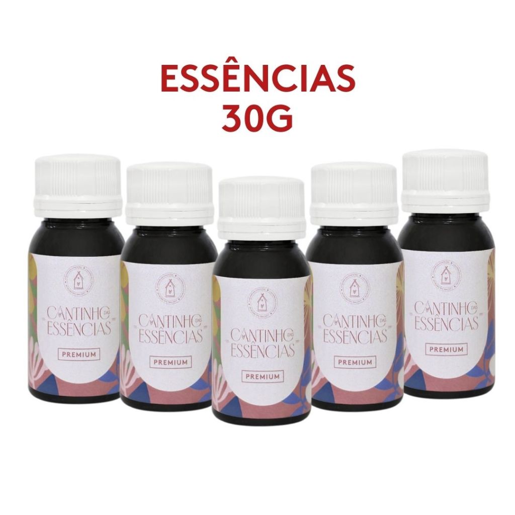 Essências 30g a Base de Óleo para Sabonetes, Aromatizadores, Cremes e Cosméticos - Linha Premium. em Oferta na Shopee