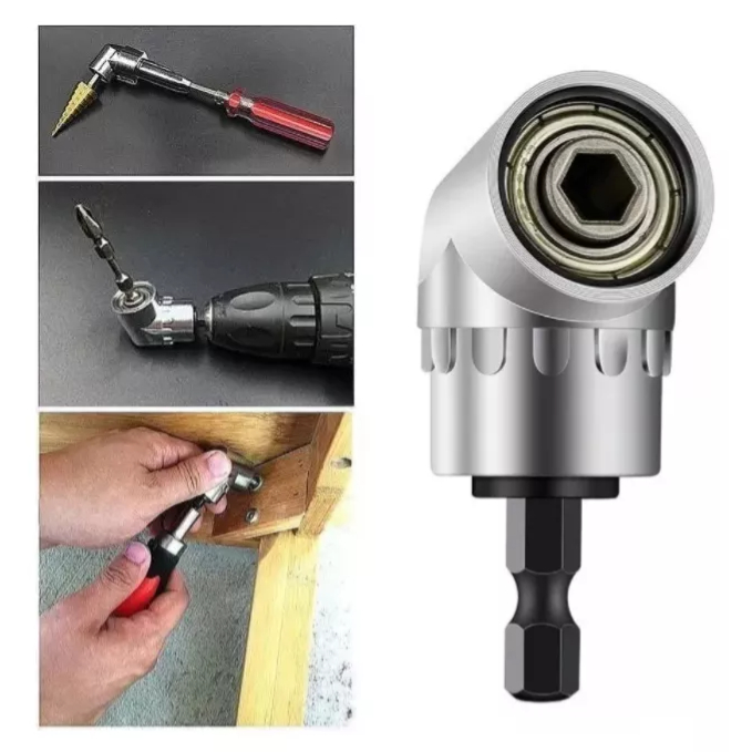 Adaptador  Parafusadeira Furadeira  105° Graus  Curto  Angular Metalico