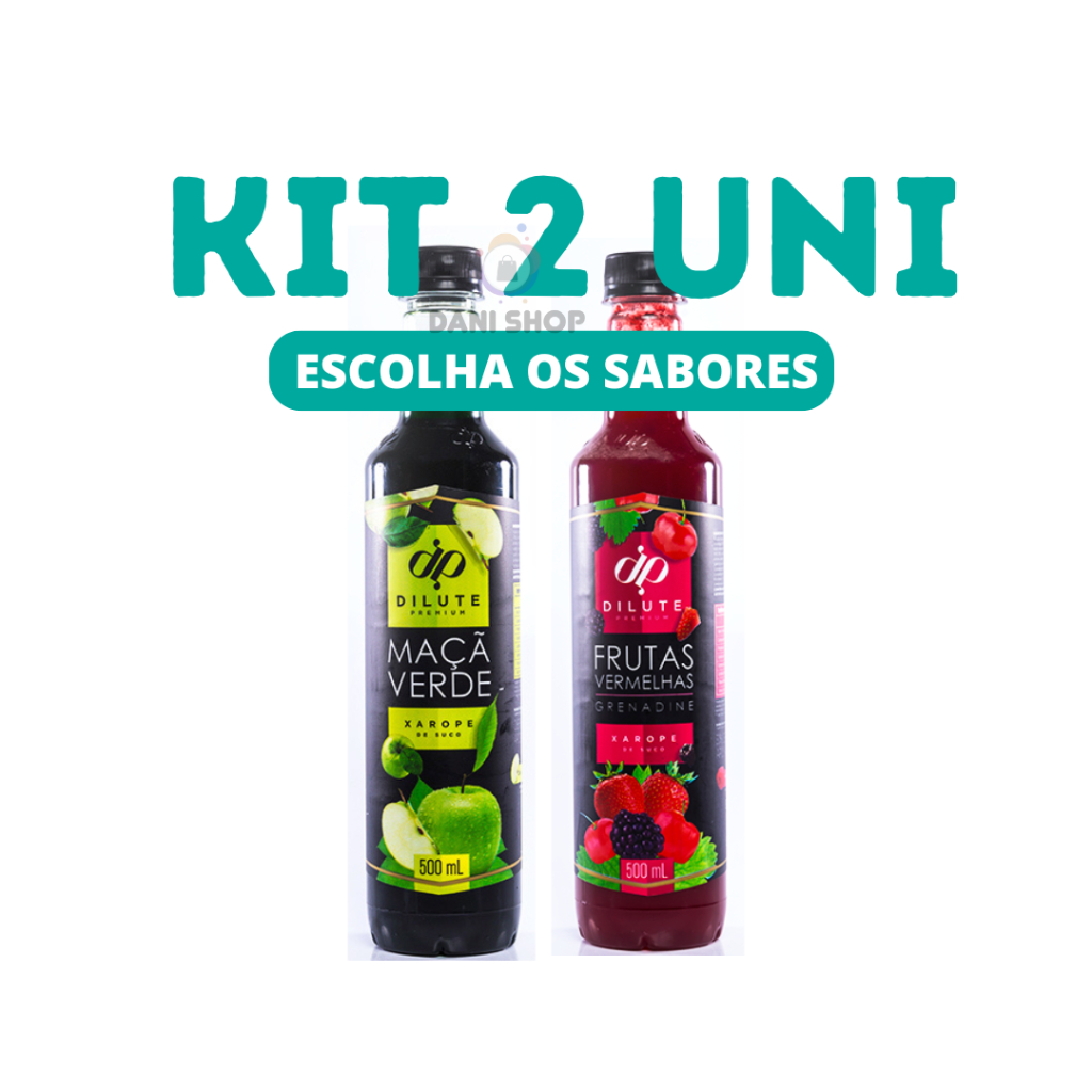 Kit 2 Xaropes Dilute para Drink Soda Italiana Gin - Escolha
