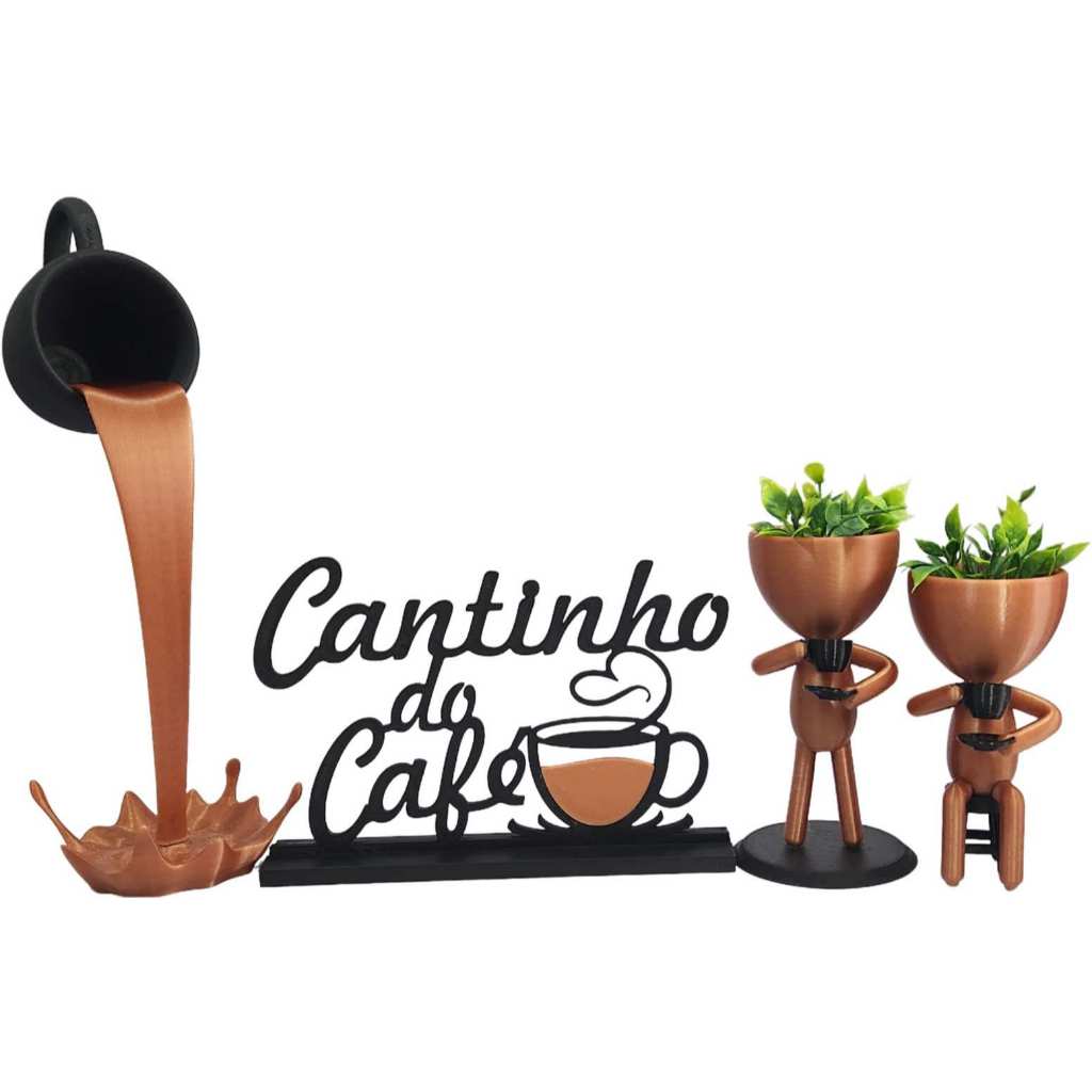 Cantinho Do Café C/ Plantas Xícara Flutuante Bob Dolce Gusto
