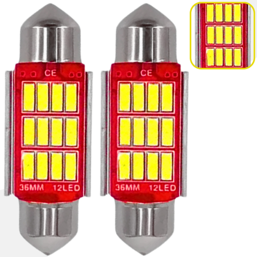 Led Torpedo Canbus Canceller 6000K 10W 3030 36 Mm em Oferta na Shopee