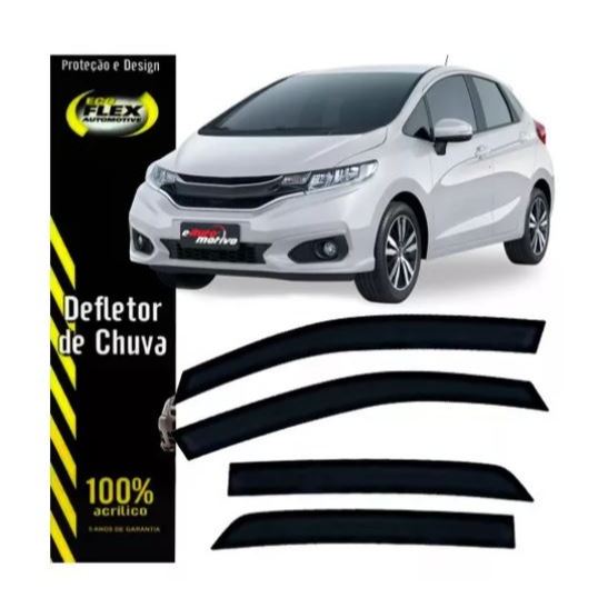 Calha De Chuva Honda Fit 2015 até 2023 4 Ref:78007