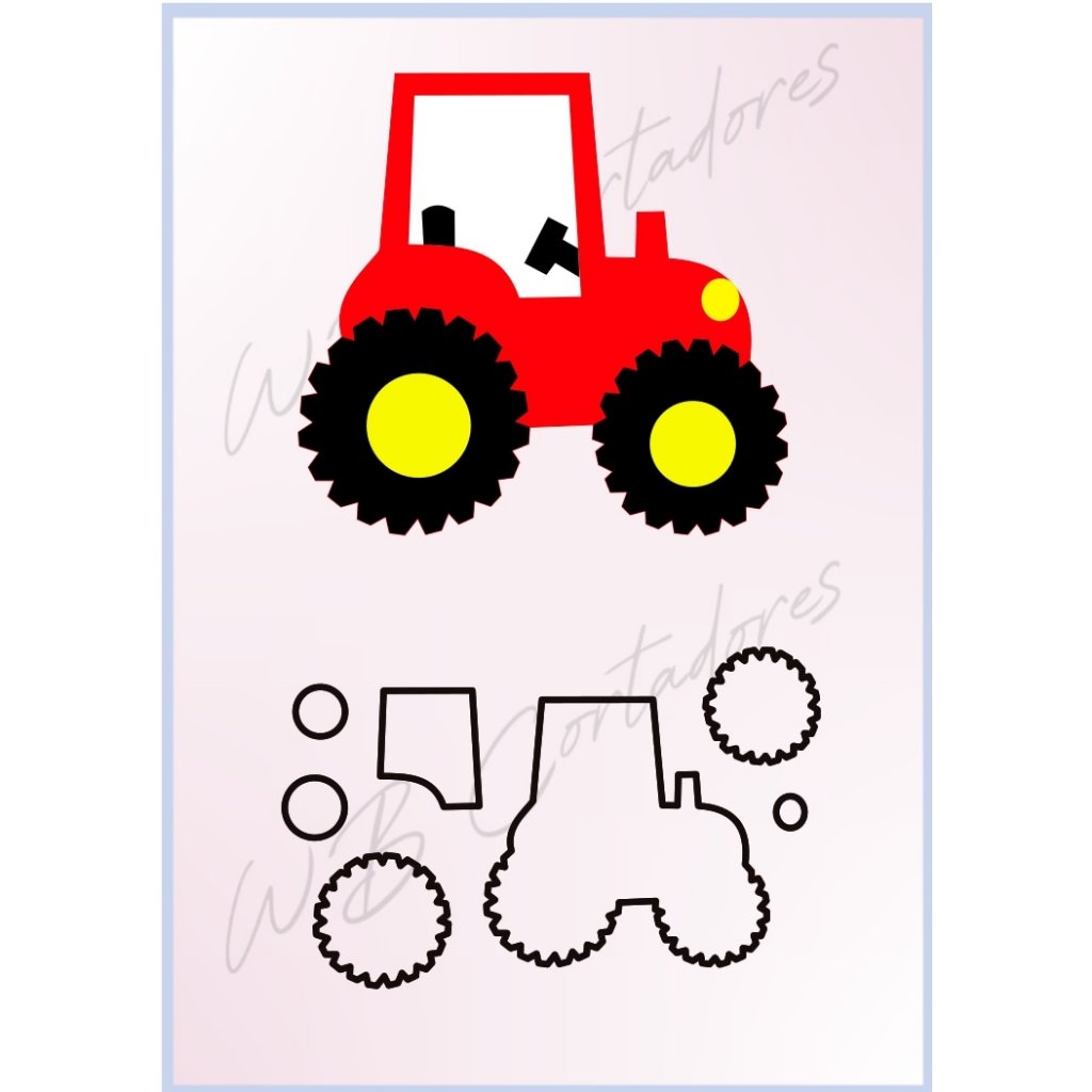 cortador trator fazendinha 6cm