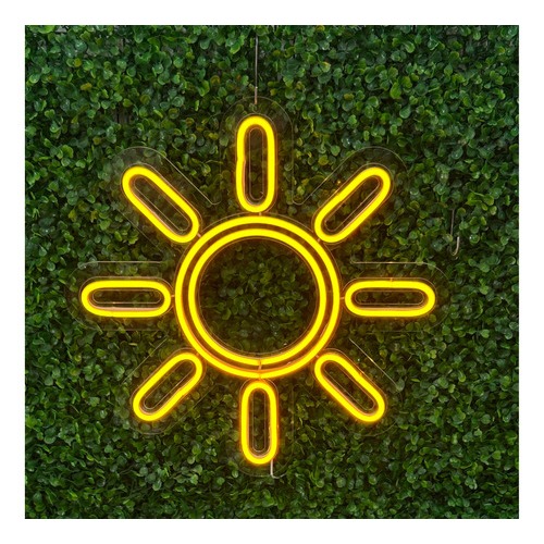 Painel Neon Led Raio De Sol Luminária Festa, Decoração
