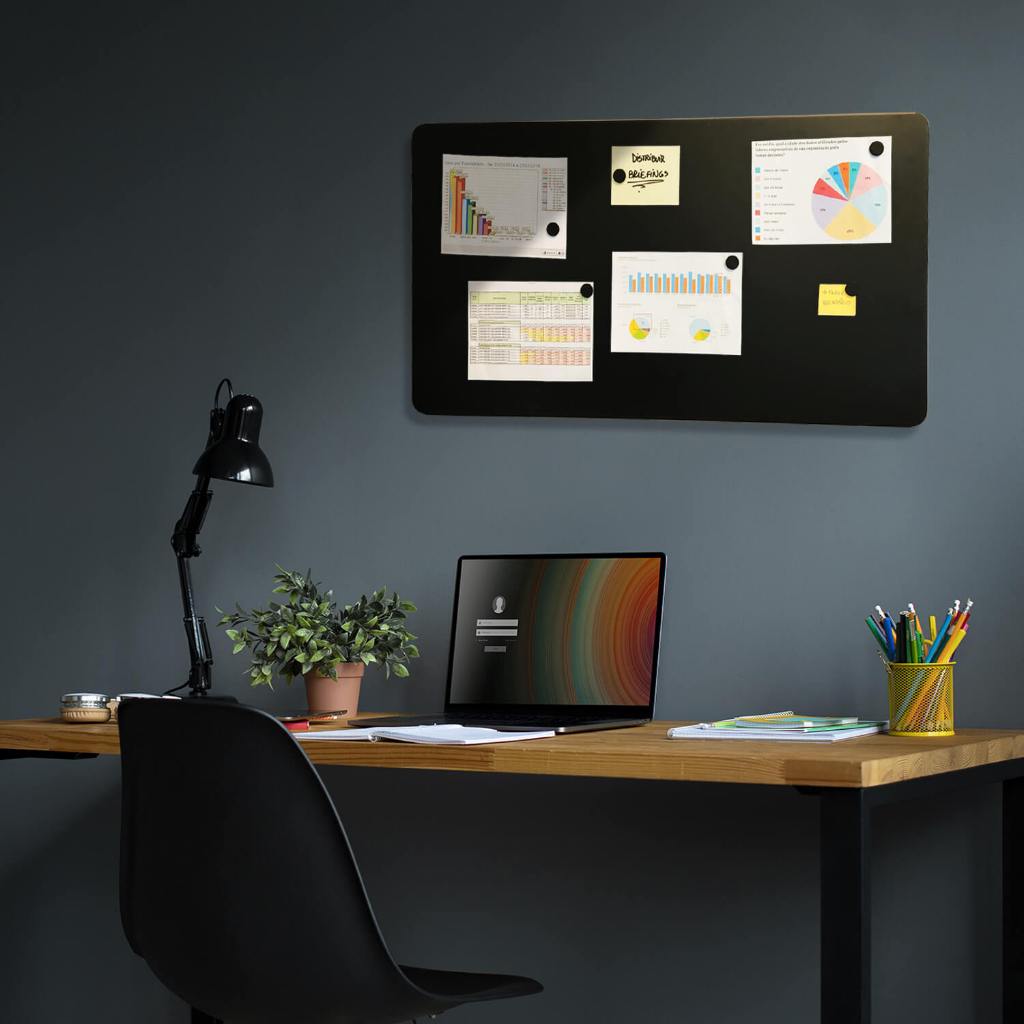 Painel Mural Magnético – Painel Mural de Fotos e Recados 40x74 cm + 6 Imãs - Geguton