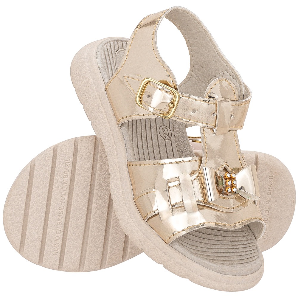 Sandália infantil menina papete laço macia  confortavel tendencia Lançamento 2025 ref 70024