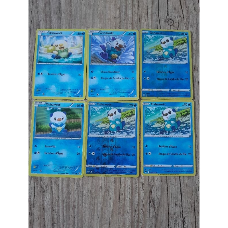 Carta Pokemon Inicial Oshawott Varias Coleções Original NM em Oferta na Shopee