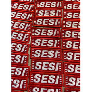 Kit Patch SESI bordado uniforme 14 unidades COM TERMOCOLANTE em Oferta na Shopee