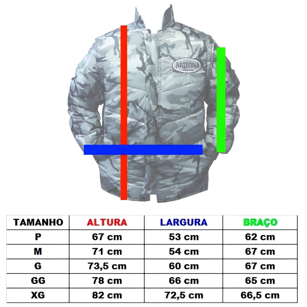 Jaqueta Arizona Racing Camuflada Verde — imagem 2 de 2