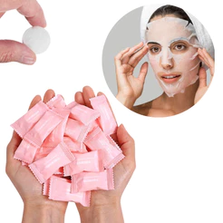Kit até 150 Máscara Desidratada Comprimido Compactada para Skin Care