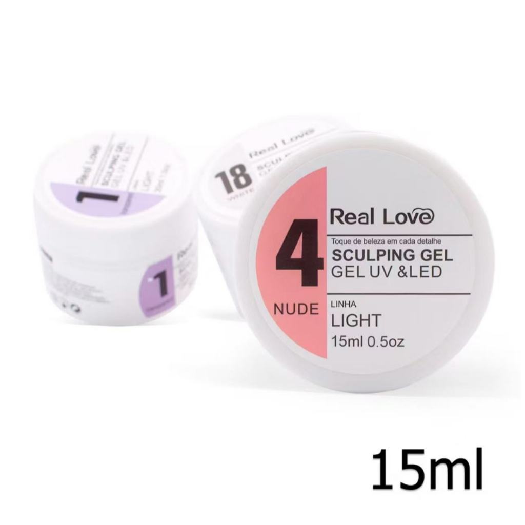 Gel de Modelagem para Unhas Sculpting Gel 15ml - Real Love M em Oferta na Shopee