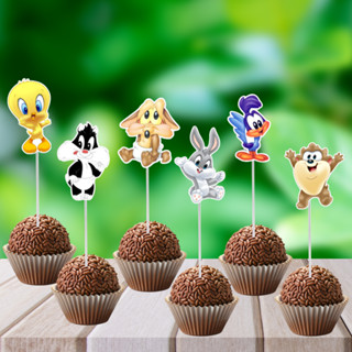 50 ou 100 Topper de Docinho Baby Looney Tunes - Personagens Baby Looney Tunes para topper de docinho em Oferta na Shopee