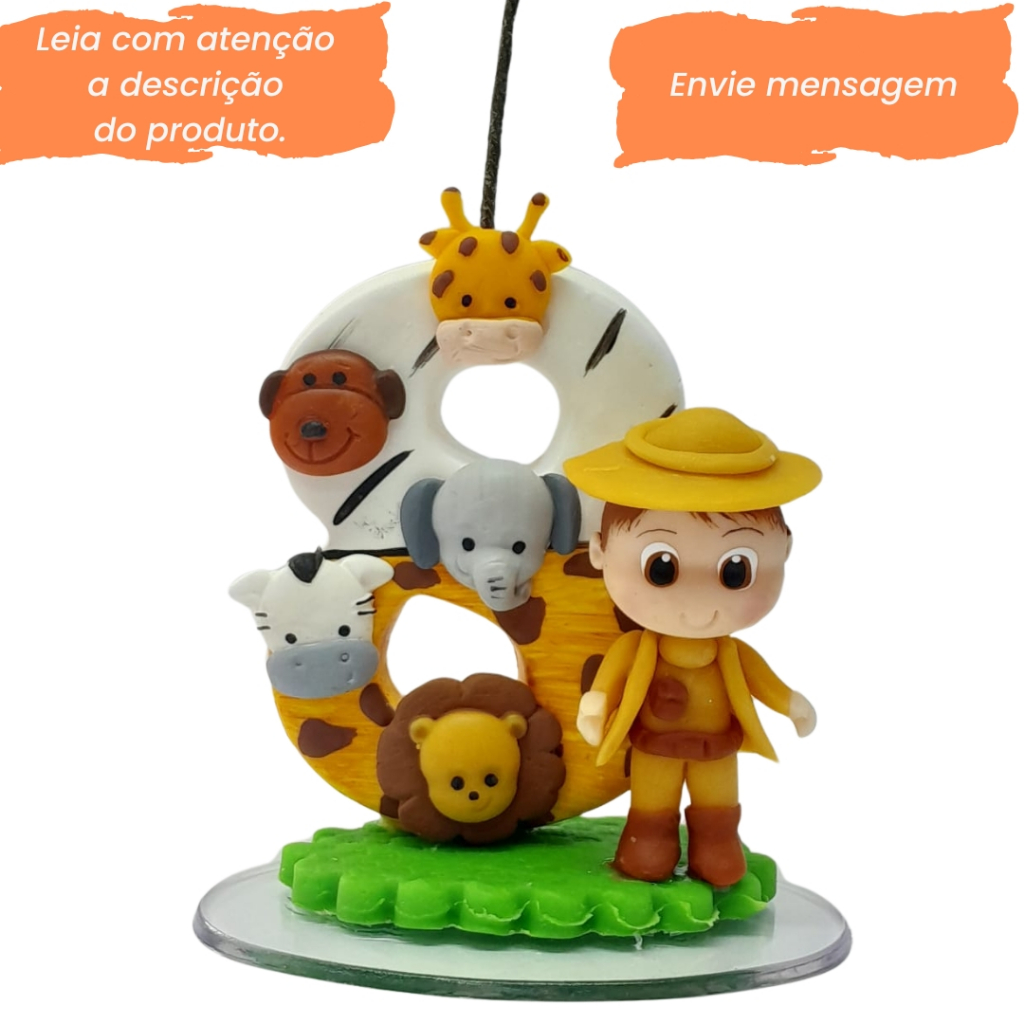 Topo de Bolo Animais da Floresta - Comprar com Melhor Preço em Padaria