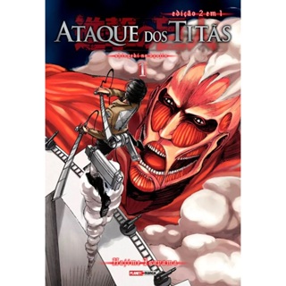 Livro Ataque dos titãs (2 em 1) vol. 01 em Oferta na Shopee