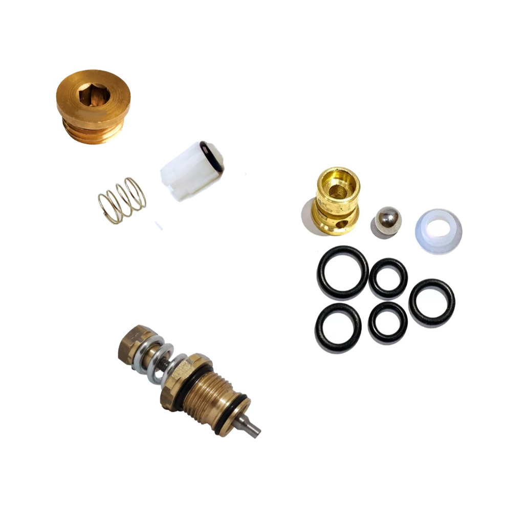 Kit Reparo By Pass Completo Wap Mini Antiga c/ Regulador Rosca Fina / Assento Latão / Valvula Retenção + Tampão