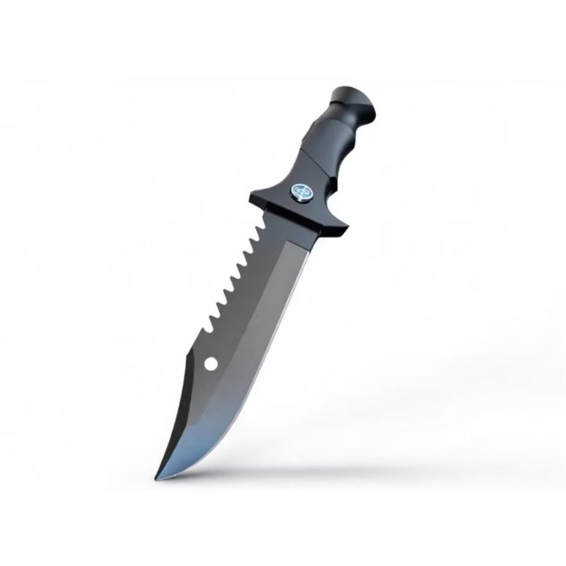 Faca Esportiva  com bússola tática Com Bainha de nylon caça pesca camping churrasco trilha rambo