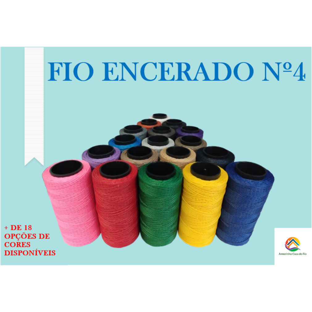 Fio Cordone Encerado Nº4 - 1 unid 100g