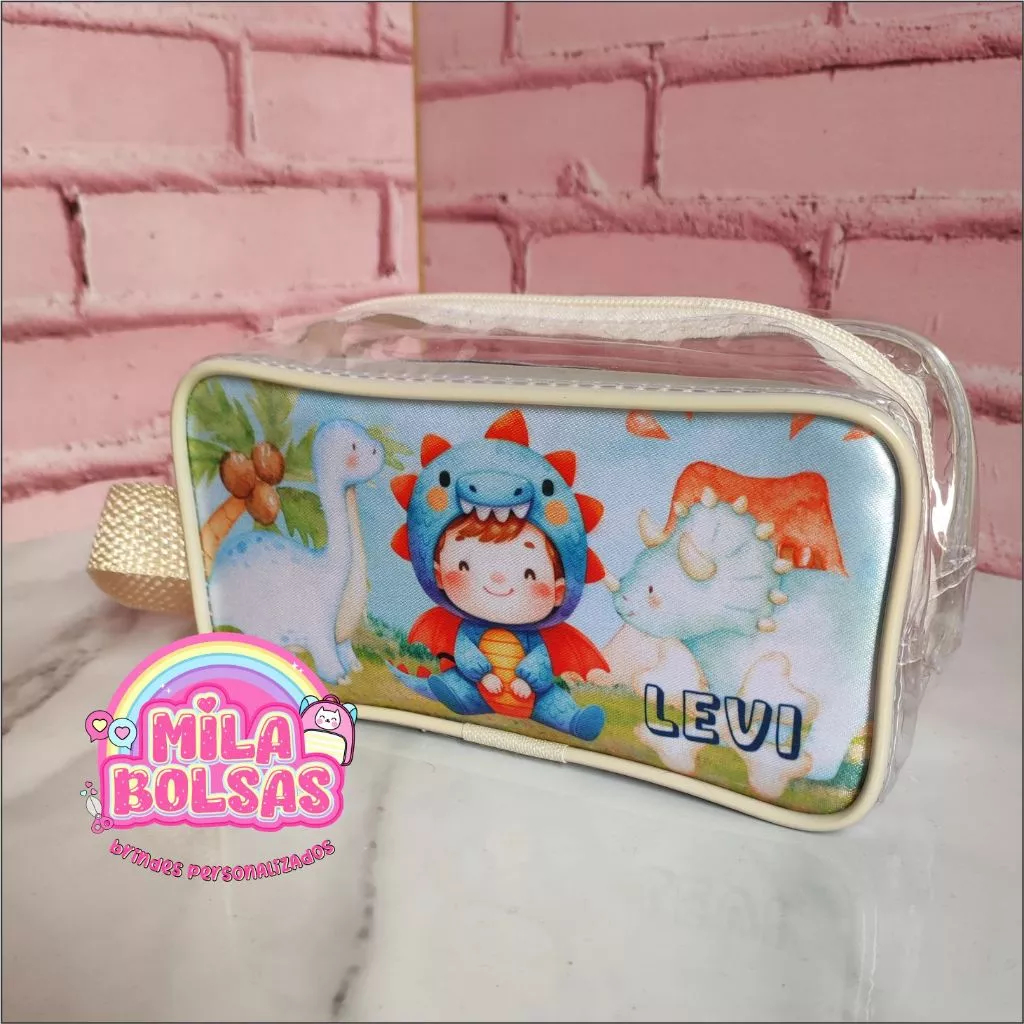 45 Bolsa Estojo transparente Personalizadas Lembrancinhas, Bolsinha Aniversario