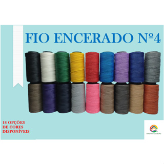 Fio Cordone Encerado Nº4 - Kit 6 unid. 100g em Oferta na Shopee