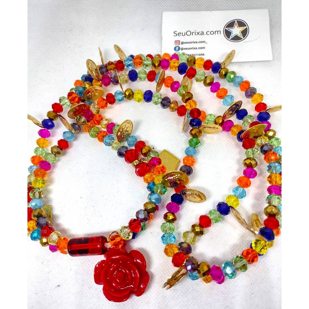 Guia de Ciganos  em Cristal 8mm Orixas umbanda candomble