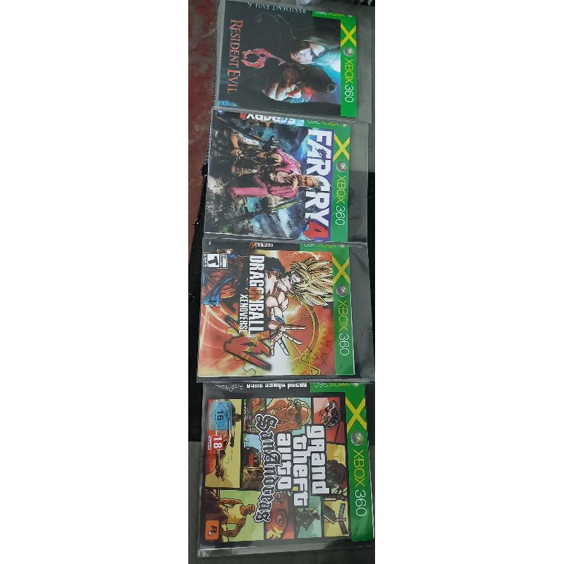 kit 4 jogos Xbox 360 gta Sandreas drangoballxv xenoverse residente evil 6