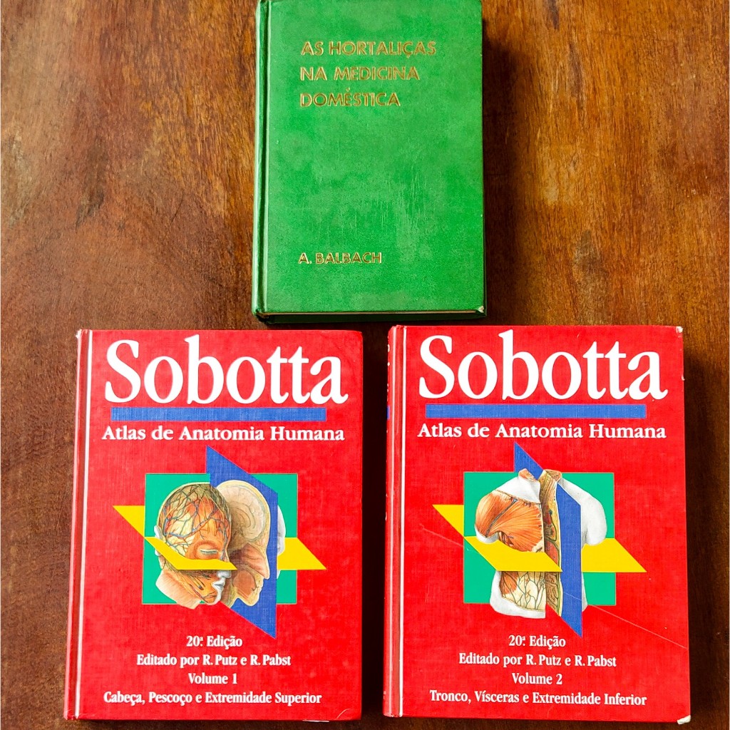 KIT 3 LIVROS MEDICINA SOBOTTA: ATLAS DE ANATOMIA HUMANA (20ª Edição R Putz e R Pabst) CORPO HUMANO ENSINO SUPERIOR MED