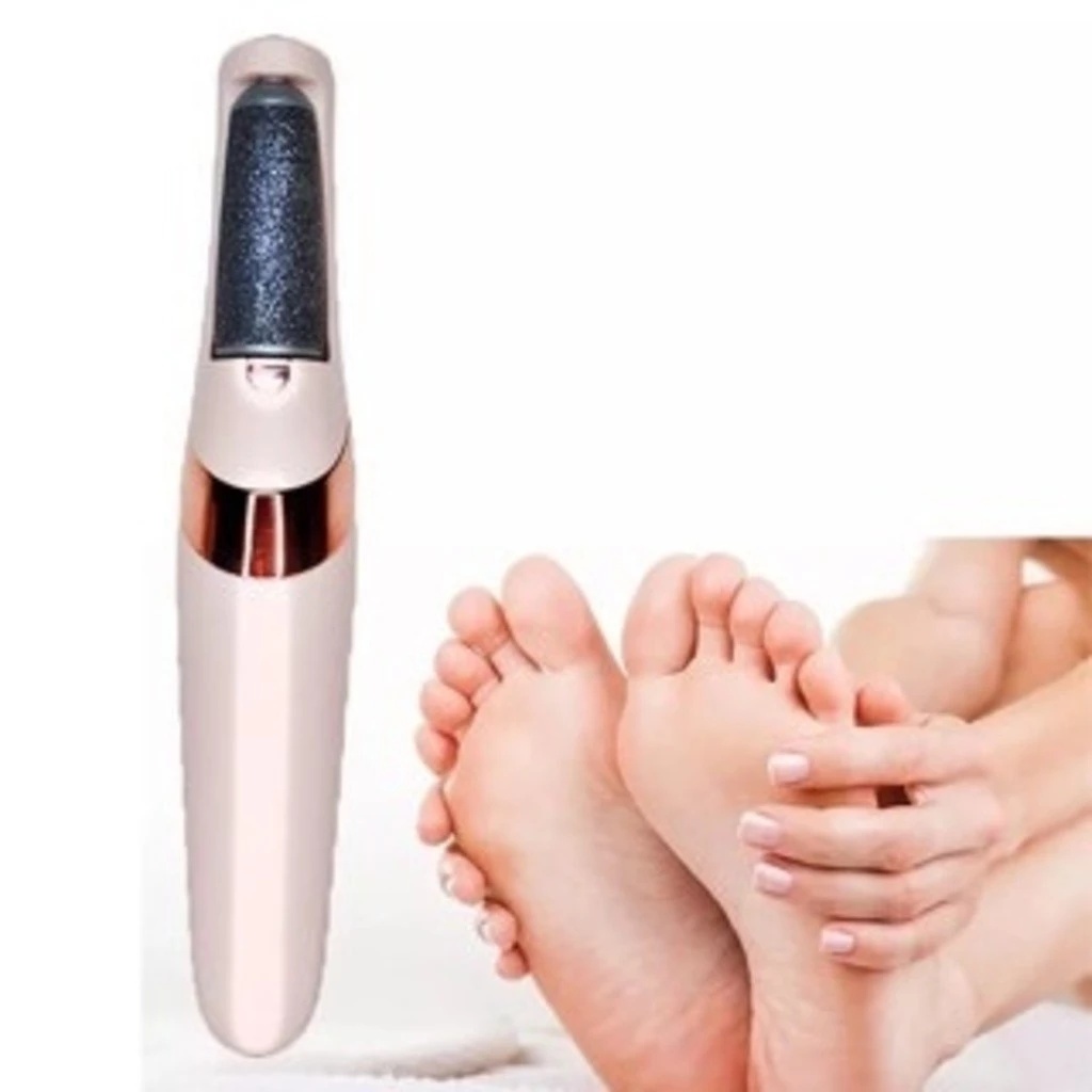 Lixador de Pé Elétrico - Esfoliador Tira Calos Pedicure Portátil Marisa Lixa Elimina Calo Portátil Usb Pilha