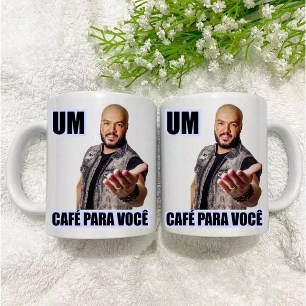 Caneca um BELO café para você, presente porcelana em Oferta na Shopee
