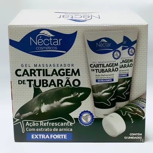 Gel Massageador Cartilagem Tubarao 200ml Nectar cosméticos