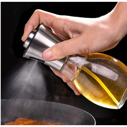 Spray Garrafa Azeite Dispensador Churrasco Tempero Pulverizador De Óleo Vidro Profissional