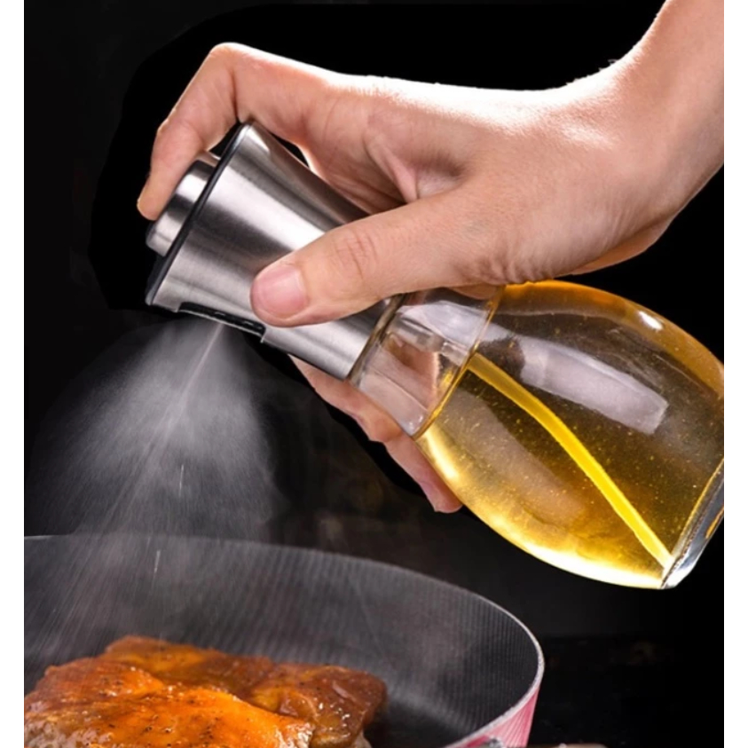 Spray Garrafa Azeite Dispensador Churrasco Tempero Pulverizador De Óleo Vidro Profissional