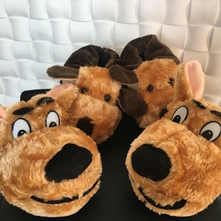 PANTUFA MODA CACHORRO MARROM AMO PET MODA ADULTO E INFANTIL em Oferta na Shopee