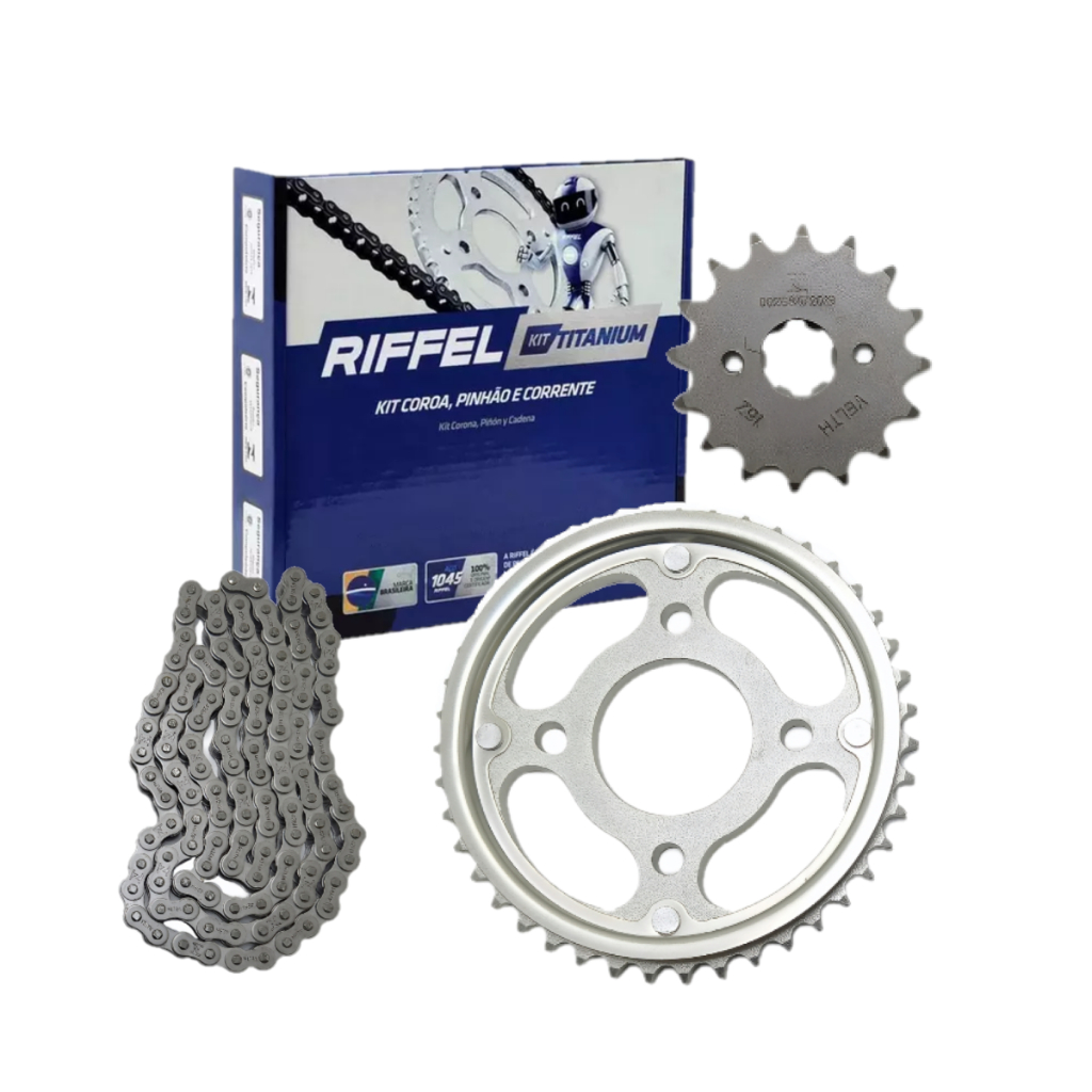 Kit Relação Cg Titan Fan 160 2022 2023 Riffel Original