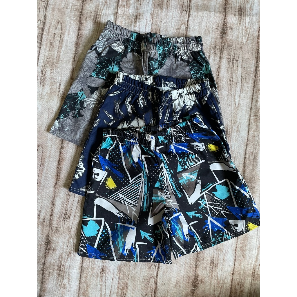 Kit 3 bermudas shorts infantil criança menino sortidas tactel elastico