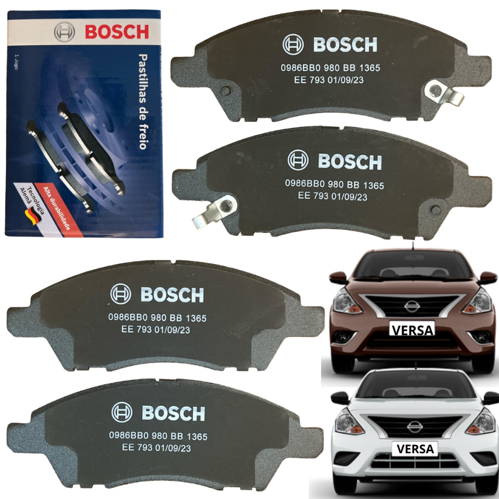 Pastilha Freio Nissan Versa 1.0 1.6 2011 2012 2013 2014 2015 2016 2017 2018 2019 2020 Dianteira em Oferta na Shopee