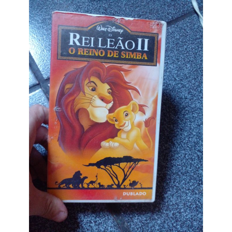 VHS O Rei Leão 2 O Reino de Simba ( dublado) FITA VINHO