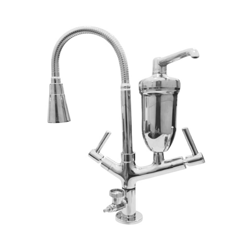 Torneira Cozinha Mesa Filtro E Saída Máquina De Lavar Louça