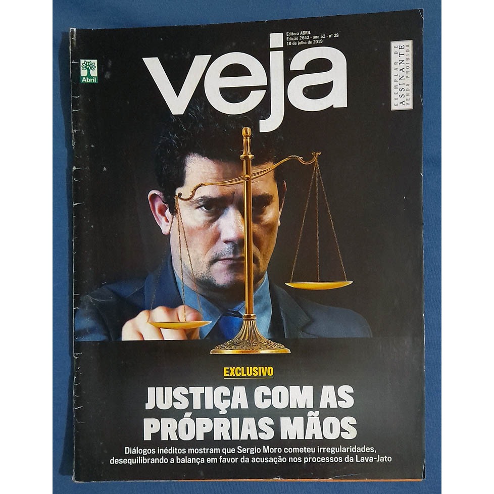 Revista Veja 2642 Sérgio Moro Walcyr Carrasco Bruce Springsteen Julho 2019