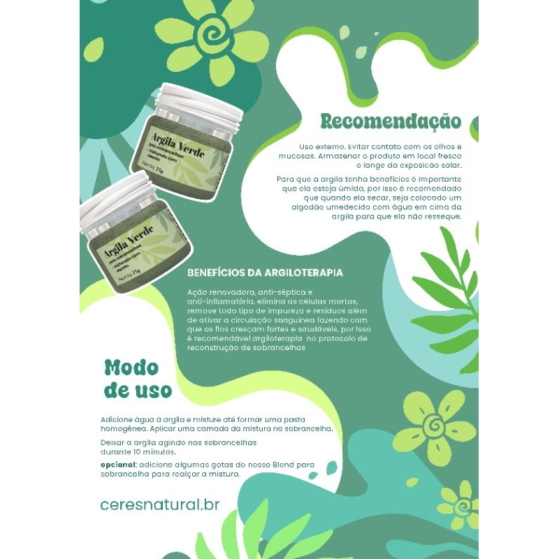 Argila para sobrancelhas com alecrim, cuidados com as sobrancelhas com argila em pó