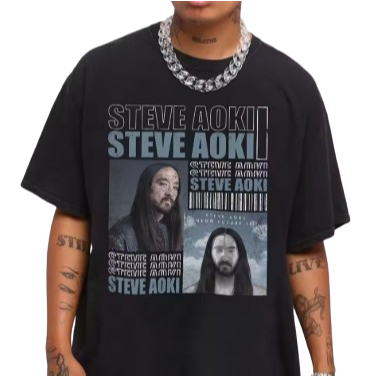Camiseta  Steve Aoki Adulto/Infantil Lançamento Camiseta Em Algodao