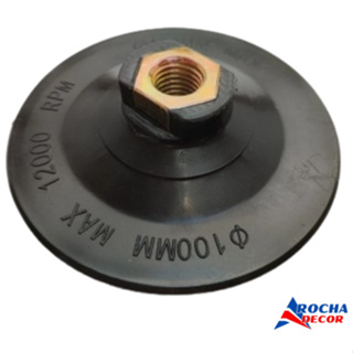 Suporte Plastico Rígido com Velcro 100mm Rosca M14 Para Lixas Polimento Marmoraria em Oferta na Shopee