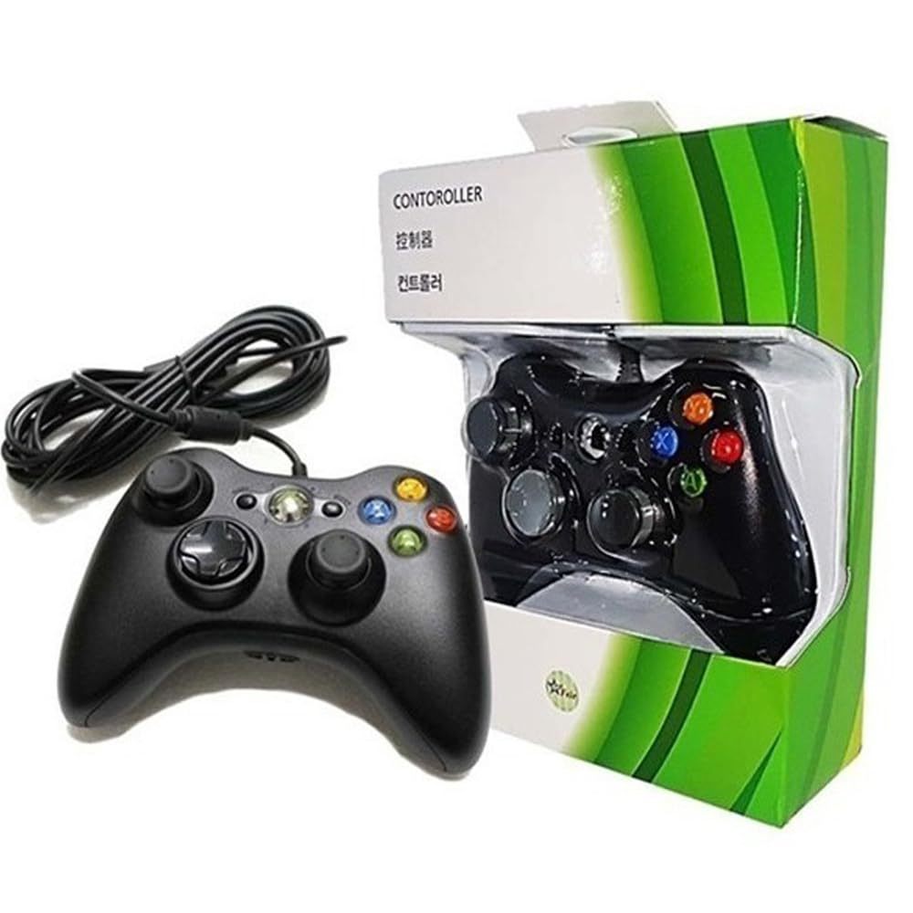Controle Xbox 360 Com Fio Para Video Game e PC/ Fat E Pc Joystick Jogo gamepad