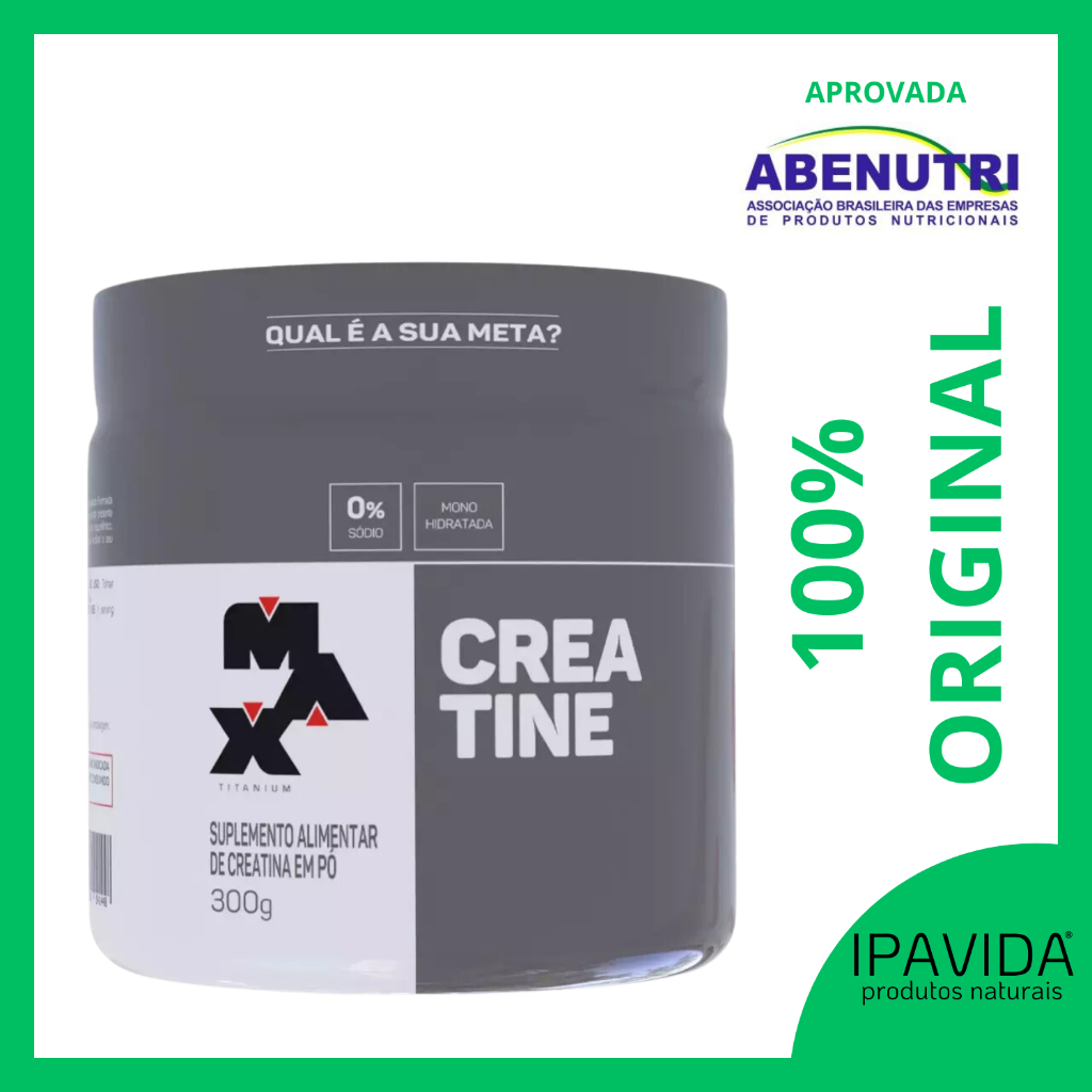 Creatina 100% Pura Monohidratada 300g - Max Titanium